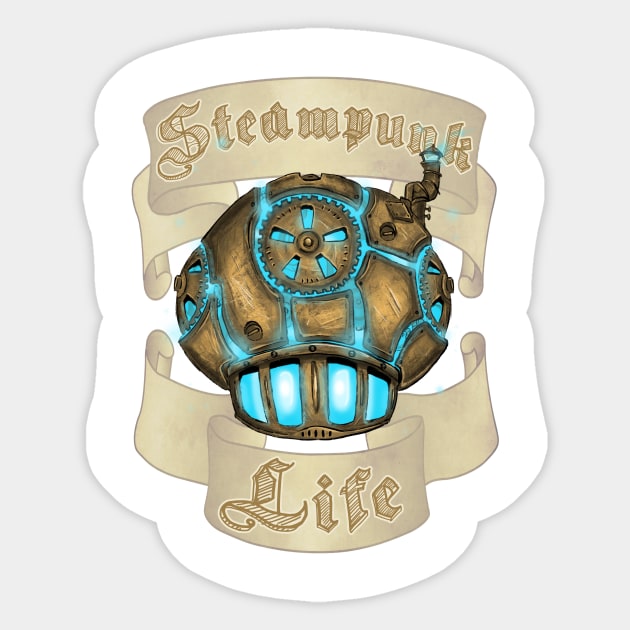 Steampunk Life Sticker by dragonrise_studio